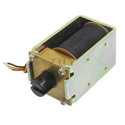 

DC 24V 5.3A 8mm Stroke 2000gf Pull Type Solenoid Electromagnet 1573