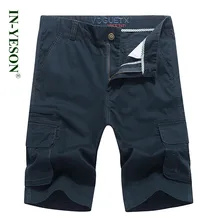 Новое поступление летние грузовые шорты мужские хлопковые прямые до колена с несколькими карманами мужские армейские шорты армейские Большие размеры 44