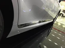 JY 4pcs SUS304 Stainless Steel Body Door Side Molding Trim Lower Car Styling Cover Accessories For Toyota Camry 70s 2018 msdtoys s6 lower body cover black