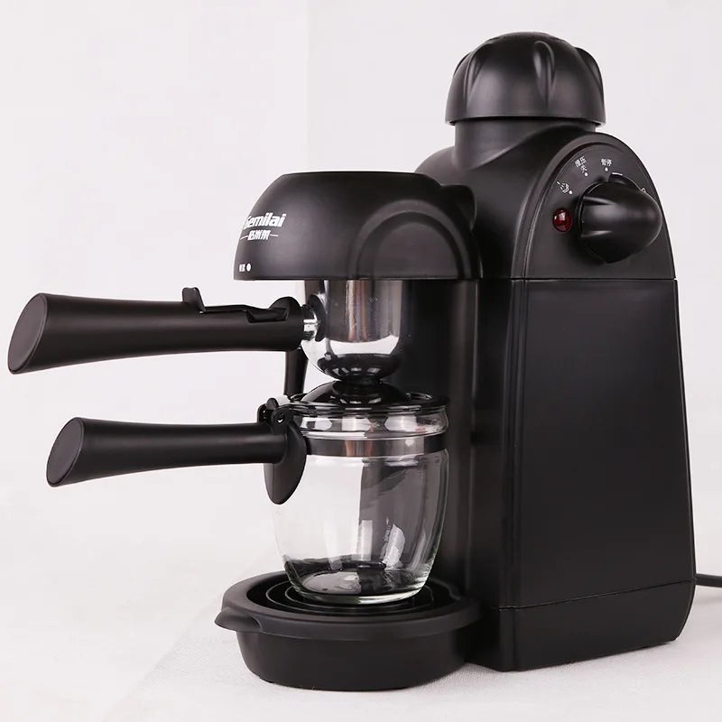 

WUXYE CRM2008 Coffee Machine Espresso Coffee Maker 4 Cups Semi-Automatic Pump Pressure Espresso Cappuccino Machine Cafetera