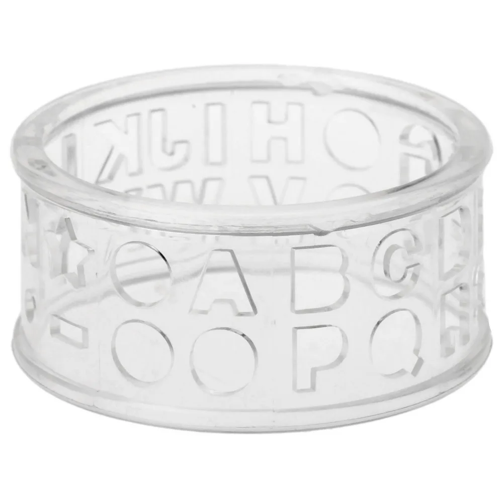 SURIEEN 1 قطعة جولف التدريب الايدز كرة جولف الحروف الأبجدية بطانة الخط ماركر شفاف قالب Monogrammer رسم علامة أدوات