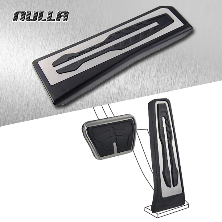 

NULLA LHD 2016 No Drill Stainless Steel Foot Rest Pedals Gas Fuel Brake Footrest Pedal Automatic For BMW E61 E70 X3 5 series F10