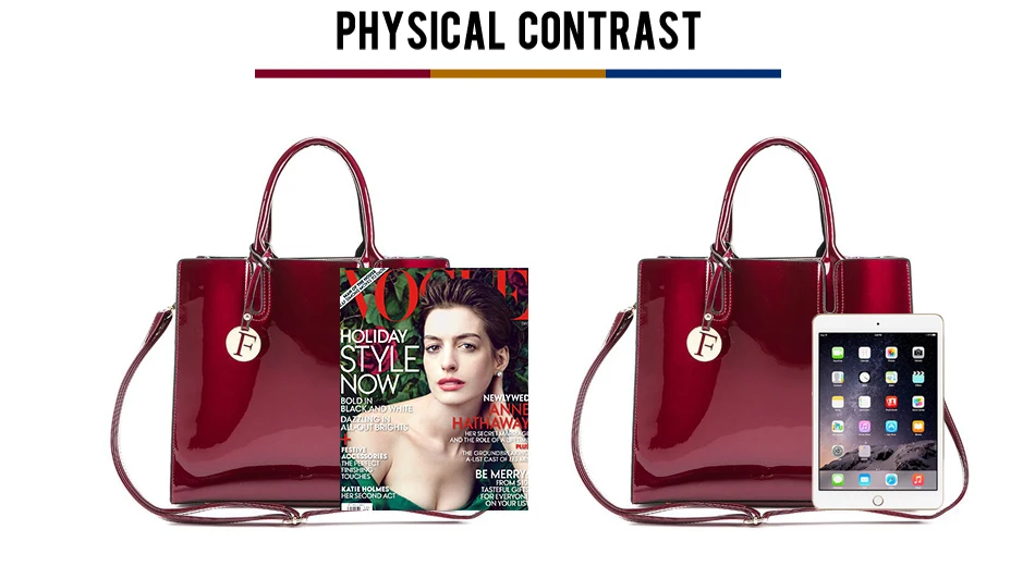 Herald модная лакированная кожаная сумка-тоут, женские сумки от известного бренда, женские лакированные сумки, сумки для женщин, сумка на плечо