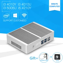 Mini PC i3 5005U Windows10 Core 4010Y 4010U Dual core Мини север Компьютер с i5 4210Y Small Desktop Hdmi Wi-Fi Usb 3.0