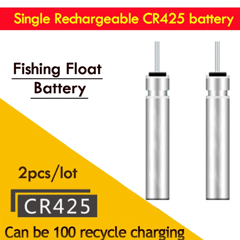 2 قطعة/الوحدة قابلة للشحن CR425 الصيد يطفو البطارية المشحونة عبر مختلفة شاحن الأجهزة العلامة التجارية جديد تصميم (لا تشمل USB)