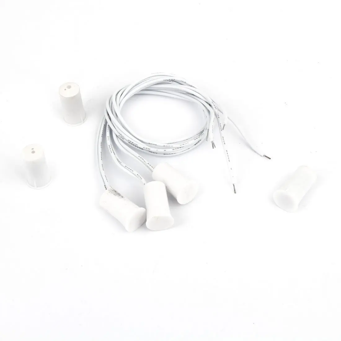 

JFBL Hot 3Pcs NC Magnetic Window Door Contact Alarm Security Reed Switch White