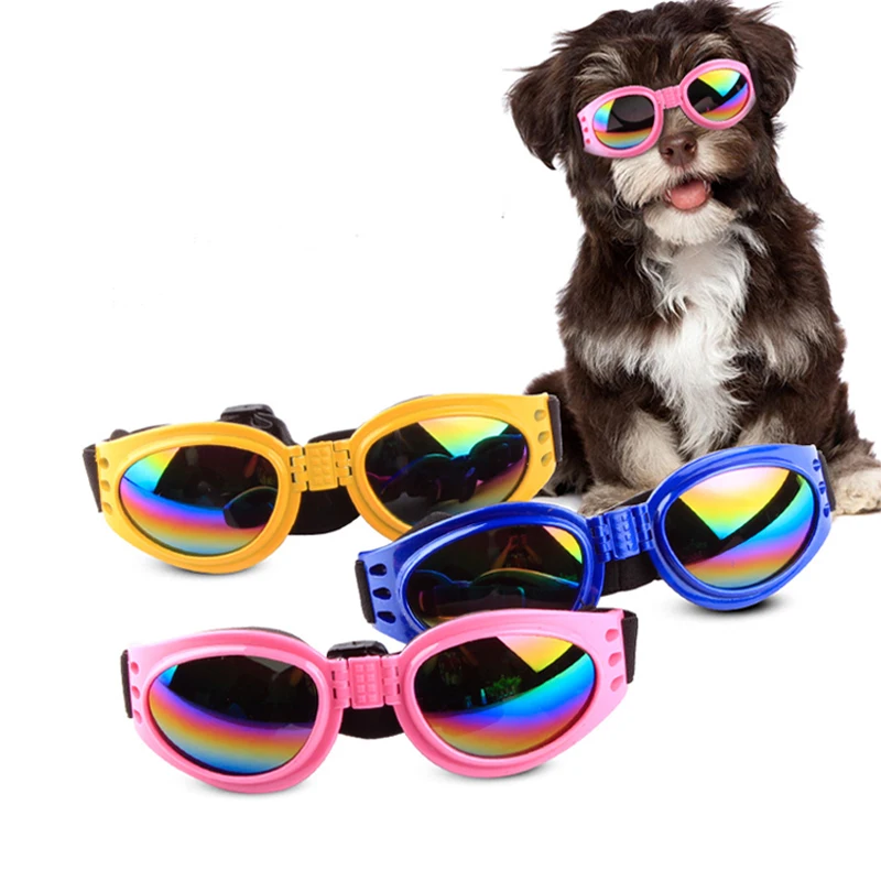

High Quality Collapsible Pet Sunglasses Pet Windproof Waterproof Goggles Anti-UV Sunglasses Dog Accessories Pet Supplies