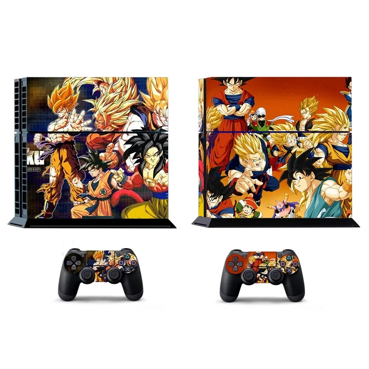 Dragon Ball наклейка для PS4 PS4 стикер Vinly Кожа Наклейка для sony PS4 playstation 4 и 2 контроллера шкуры PS4 наклейка s - Цвет: PS4-381 Dragon Ball