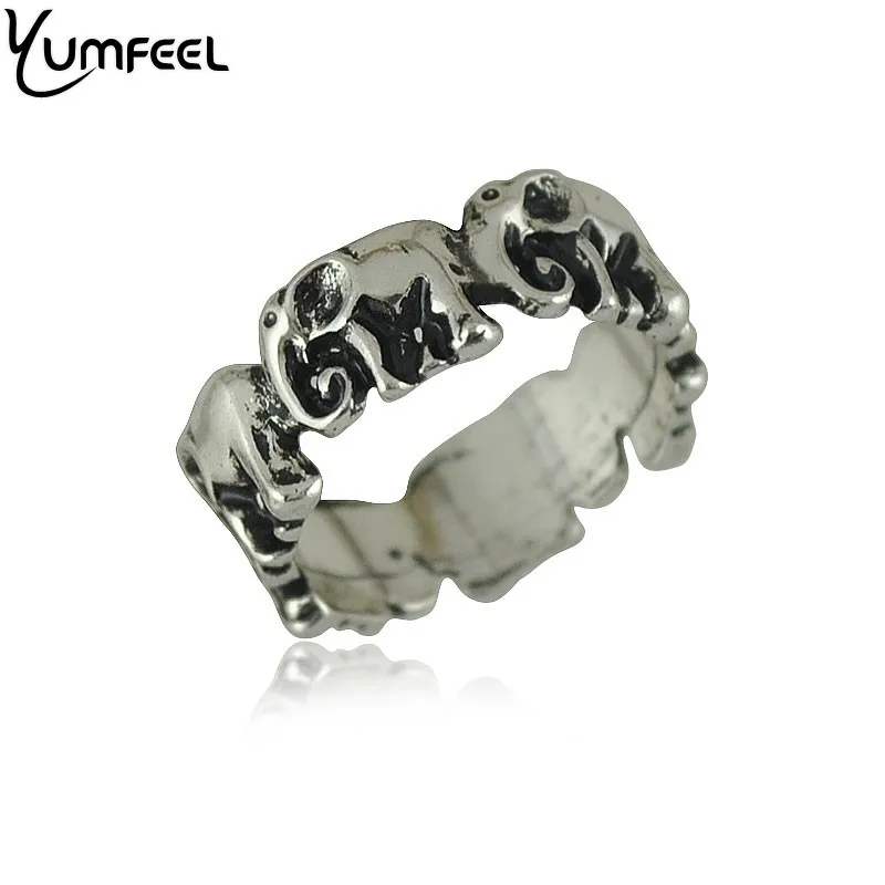 

Yumfeel New Boho Jewelry Animal Rings Unique Design Elephant Rings anel de dedo