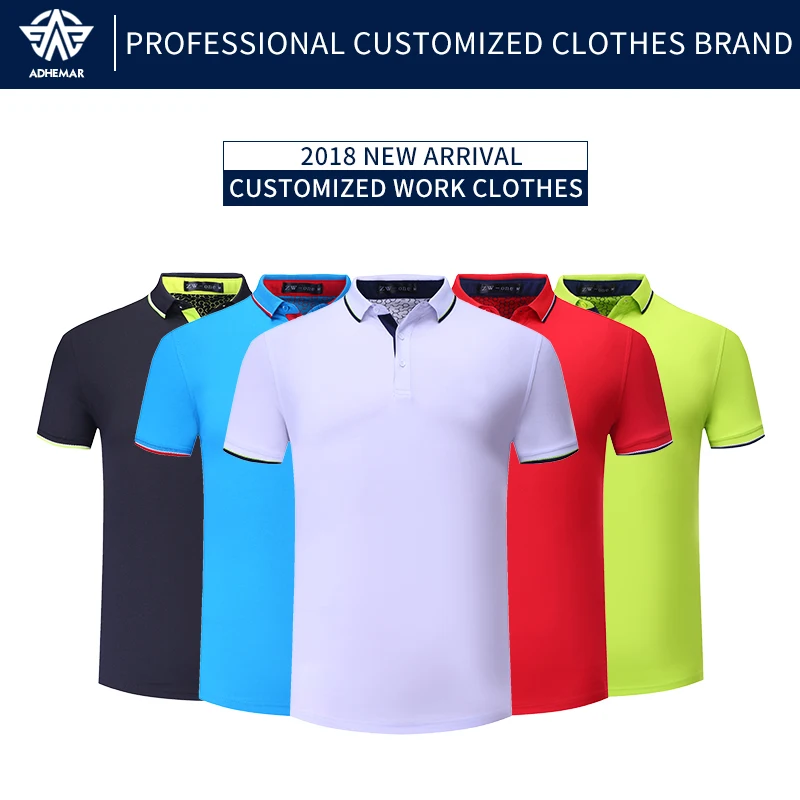 Adhemar التجفيف السريع قمصان غولف للرجال/النساء المألوف تي شيرت قصيرة الأكمام قميص بولو ل الرياضة في الهواء الطلق