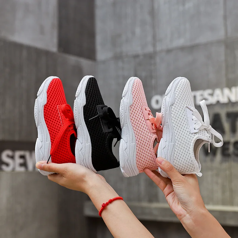 2019 Unisex Kids Mesh Running Sneakers Girls Shoe Boys Spring Breathable Trainers Children Comfortable Yeezys Sports Shoes