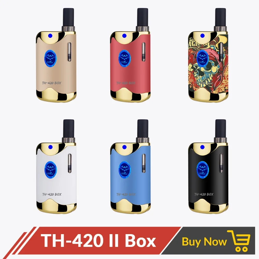 Аутентичные Kangvape TH420 V2 стартер коробки комплект 650 мАч Батарея TH 420 II для Vape воск плотная масляный картридж поле Mod