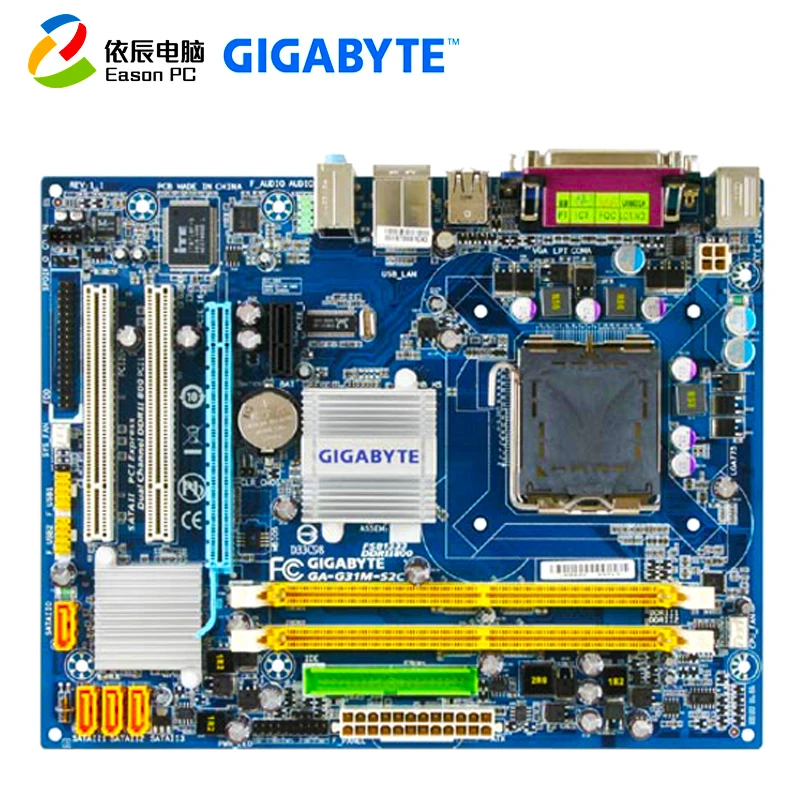 GIGABYTE GA-G31M-S2C материнская плата для настольного компьютера LGA775 DDR2 Micro-ATX |