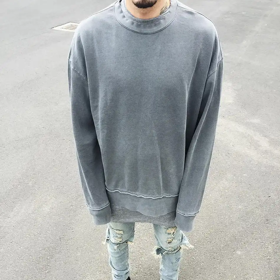 yeezy distressed hoodie