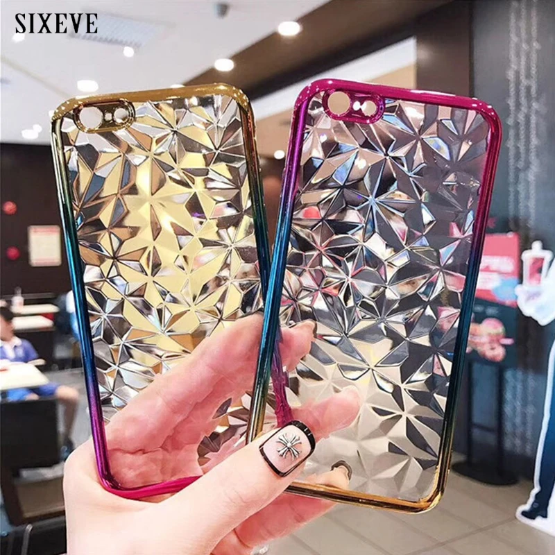 

Gradient diamond Transparent Soft TPU Case For Xiaomi Mi 6 8 Redmi 4A 4X 5 5A 6 6A 6Pro Note 4 4X Anti knoc Silicone Back Cover