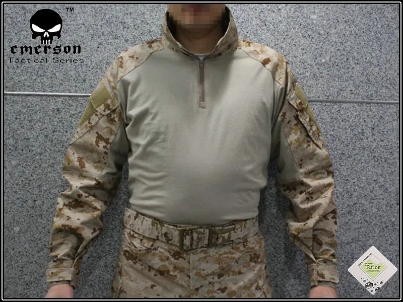 Emerson tactical bdu G3 боевая униформа рубашка и брюки и наколенники Военная армейская форма AOR1 airsoft костюмы EM8575+ 7026