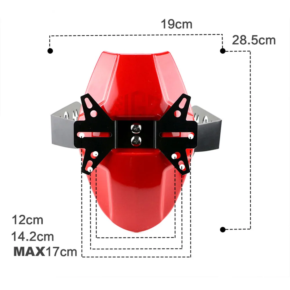 Заднее крыло мотоцикла кронштейн колеса шины брызговик Накладка для Honda Grom 125 MSX125 2013 красный