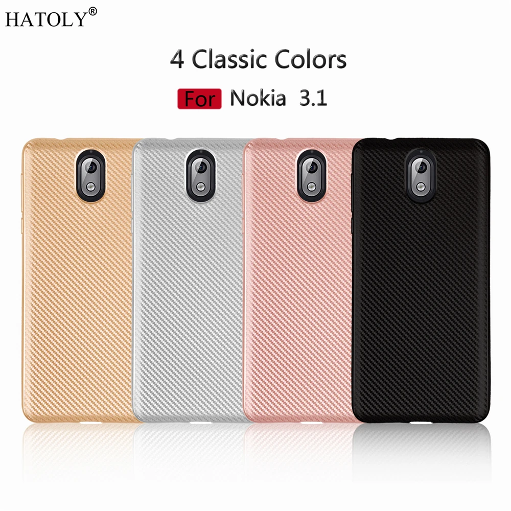 

sFor Cover Nokia 3.1 Case for Nokia 3.1 2018 Soft Rubber Silicone Armor Protective Phone Shell Bumper Phone Case for Nokia 3.1