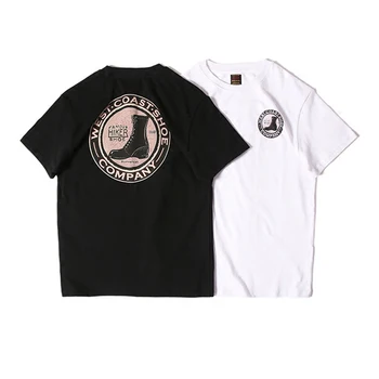 

West Coast Vintage Men's T-Shirt Short Sleeve Tee Summer Tops Heavyweight Men Moto Biker Shirt Casual Crewneck Tee Clothing