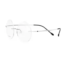 Очки оправа оптические очки без оправы очки рецепт высокое качество круглой формы без оправы очки 6 цветов