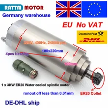 From UK /free shipping 3.0KW 12A WATER-COOLED CNC SPINDLE MOTOR ENGRAVING MILLING GRIND 100x220mm ER20 From UK /free shipping 3.0KW 12A WATER-COOLED CNC SPINDLE MOTOR ENGRAVING MILLING GRIND 100x220mm ER20