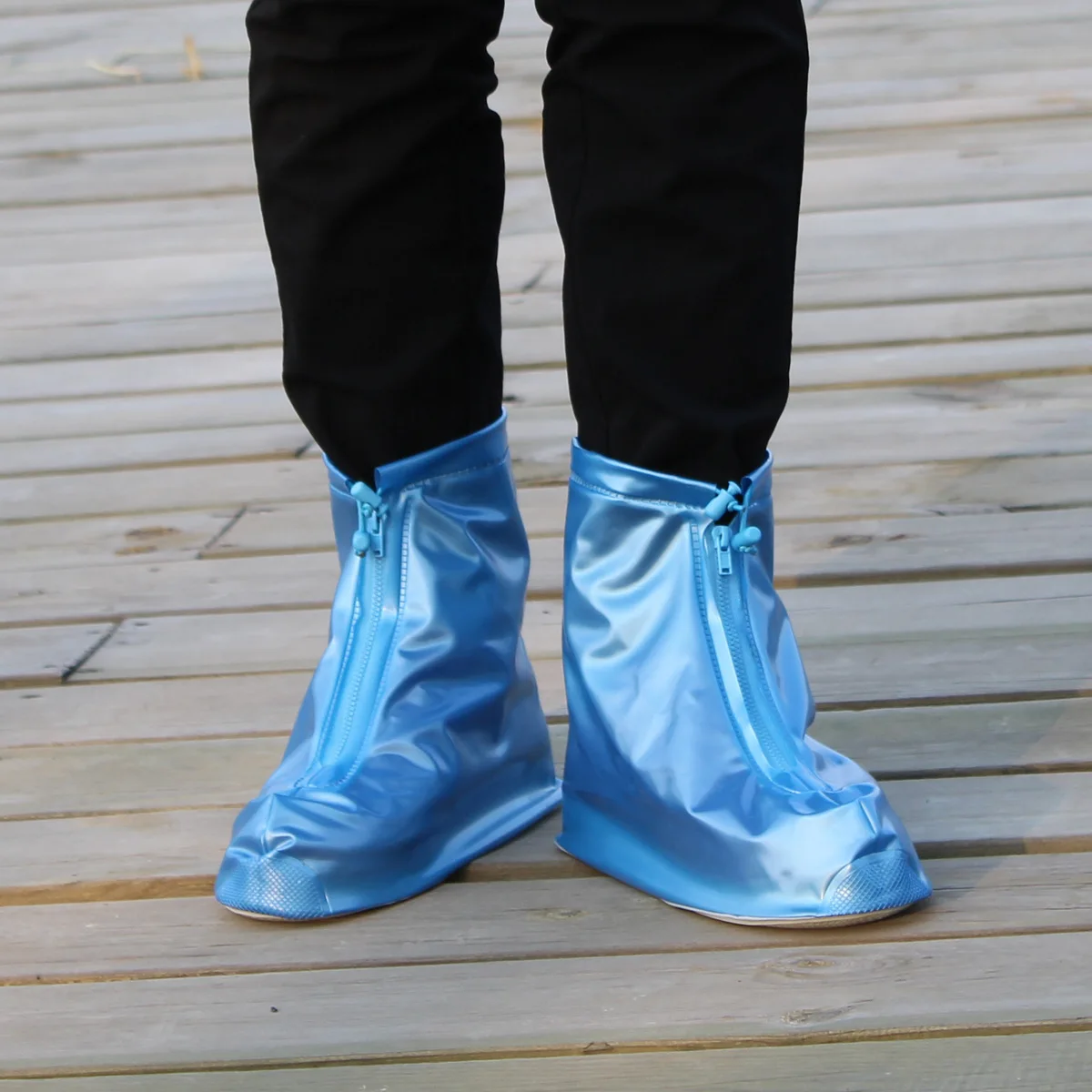Женская/Мужская/Детская нескользящая обувь из толстого ПВХ прозрачная водонепроницаемая/непромокаемая обувь сумка, 1 шт., маленькие/Средние/большие/XL/XXL