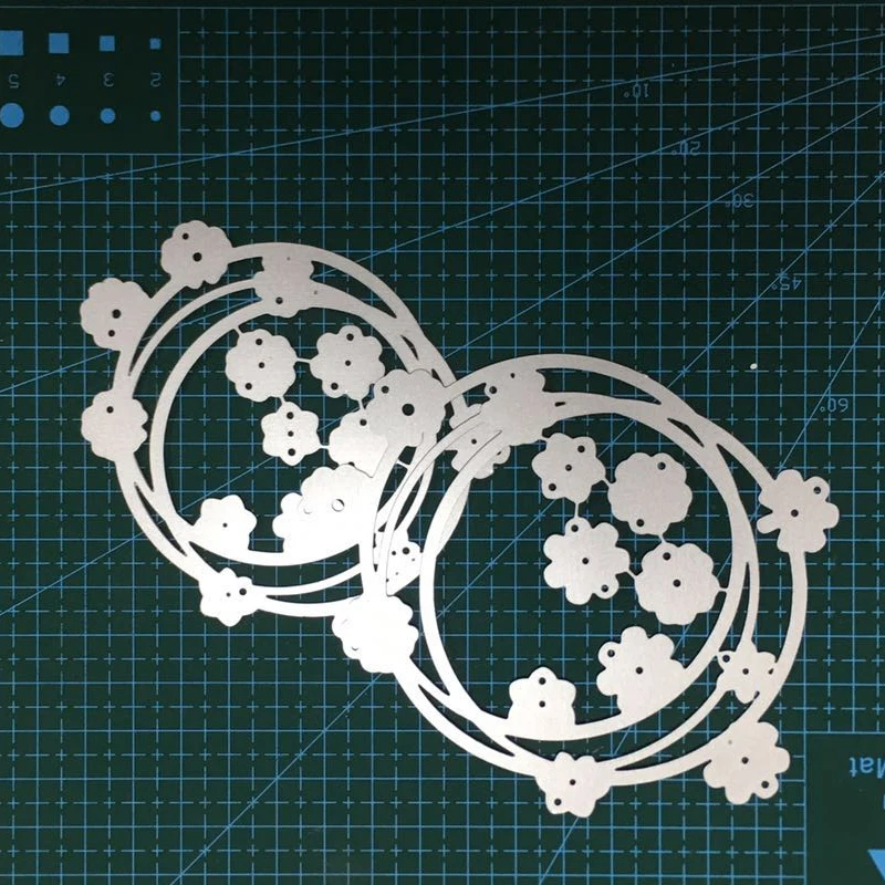 Цветочные круги металлические режущие штампы трафарет для скрапбукинга альбом фото бумажные открытки ручной работы Новинка высечки тиснение