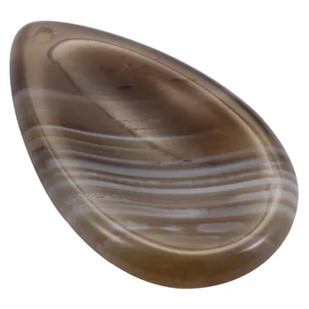 

SUNYIK 1Lot (5Pc) Teardrop Onyx Thumb Stone Worry Stone, Top Drilled Palm Stone Pendant, Healing Chakra Reiki