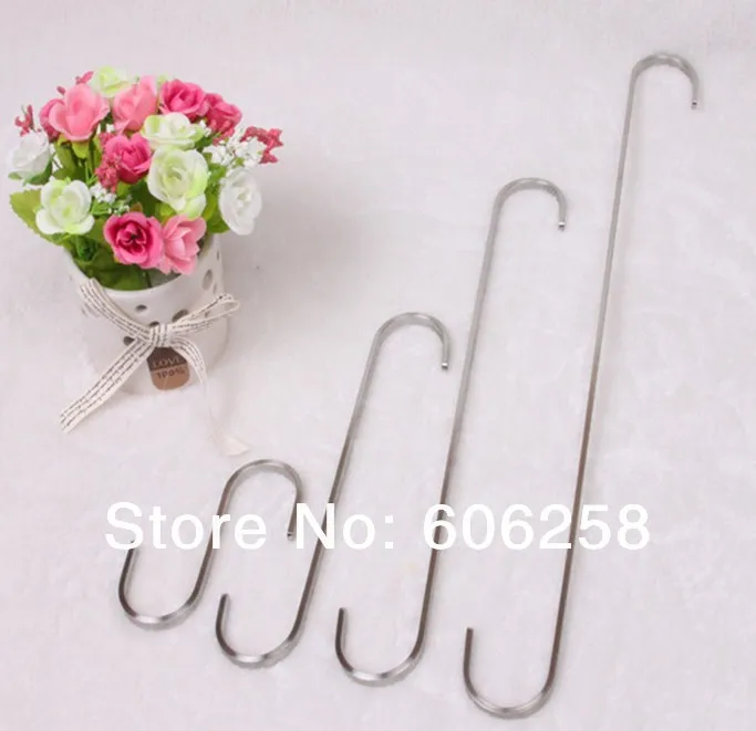 Stainless steel hooks / S hook / metal coat hook / clothing S hook 20CM