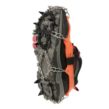 

/ 2pcs 14-Teeth 2 Color Sports Anti-Slip Ice Gripper Cleats Shoe Boot Grips Crampon Chain Spike Snow for Hiking Climbing
