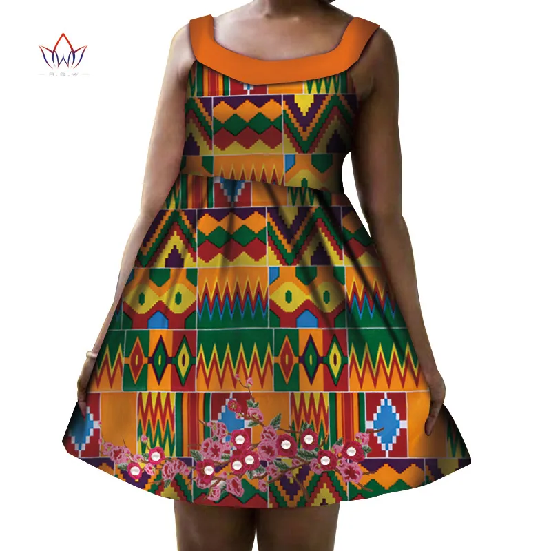 2019 новые летние платья больших размеров для продажи 6XL с круглым вырезом Дашики Женская традиционная африканская одежда без рукавов