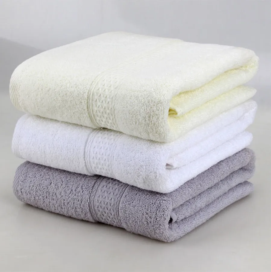 100% Cotton Solid Bath Towel Beach Towel For Adults Fast Drying Soft 17 Colors Thick High Absorbent Antibacterial 14