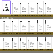 10 шт./партия XL 316 керамические стоматологические боры для высокоскоростной воздушной турбины FG 1,6 мм полировочные Боры Стоматологические лабораторные материалы