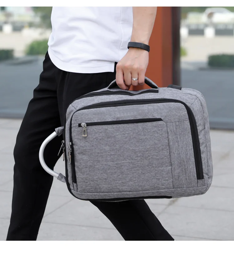 Men Backpack 15.6-inch Laptop Bag Large Capacity Multi-layer USB Charging Waterproof Business Leisure Travel Youth Backpack