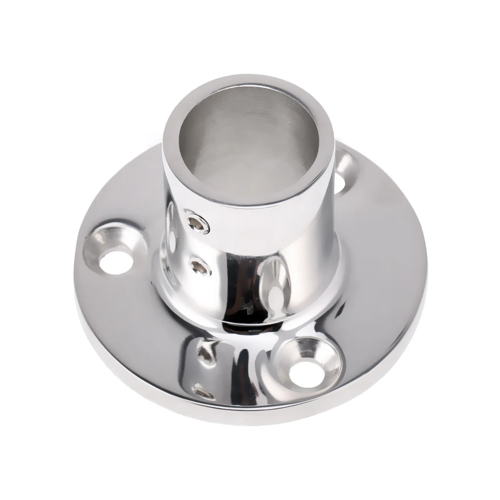Boat Rail Fitting Stanchion Base Mount for 25mm Tube Boat Hardware Parts Accessories Support cylindrique Montante base redonda