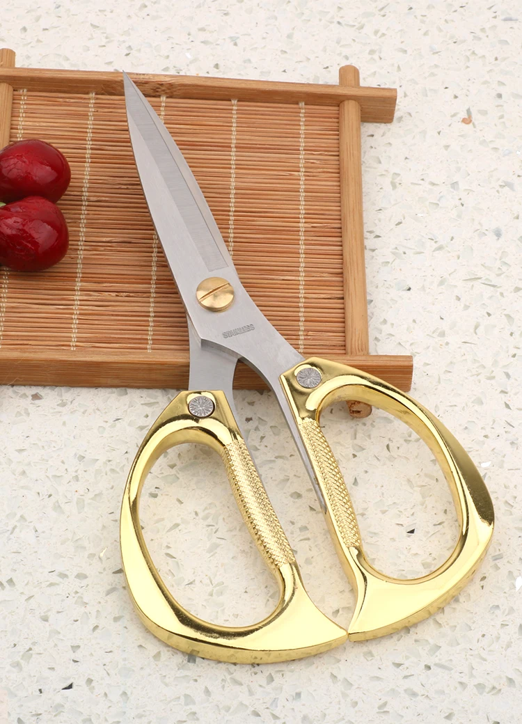 Golden Style Sewing Scissors Stainless Steel Abrasion Resistance Tailor