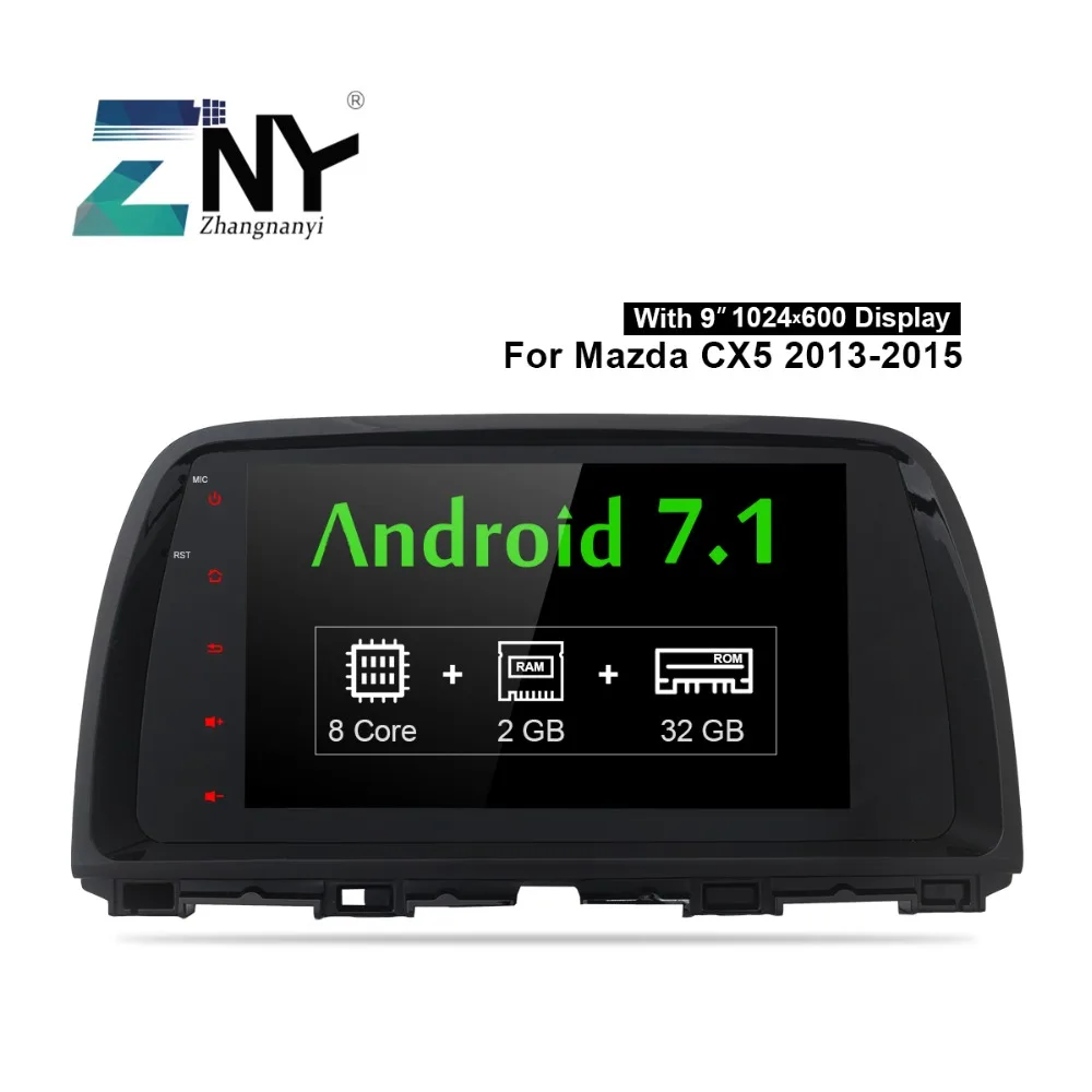 Top 9" Android 7.1 Car Stereo For Mazda CX-5 CX5 2012 2013 2014 2015 Auto Radio Audio Video Headunit GPS Glonass Navigation No DVD 2