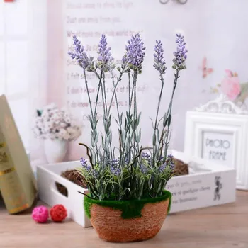 

10 pcs Emulation of lavender plantation of lavender flowers immortal purple lavender