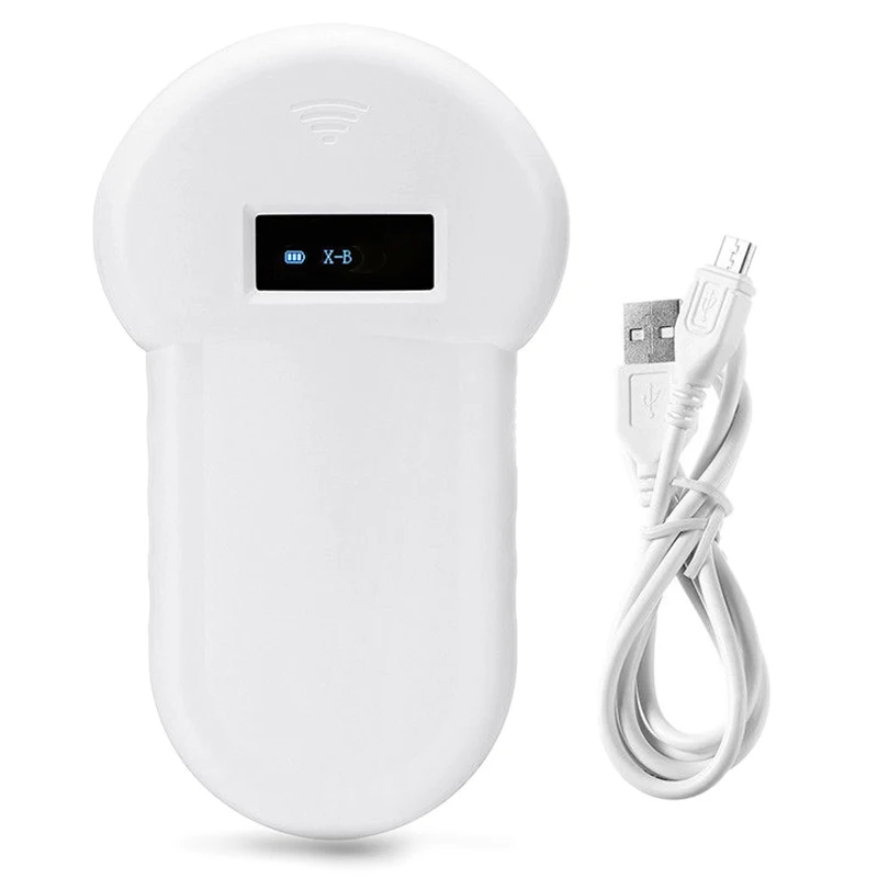 New Universal RFID ISO FDX-B Animal Chip Reader Microchip OLED Display Handheld Pet Dog Cat Scanner