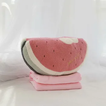

Kawaii Fruit Plush Stuffed Kids Watermelon Plush Toy Pillow Pendant Creative Gift blanket