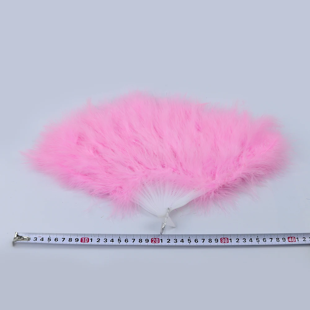 3 pink fluffy turkey fan 2