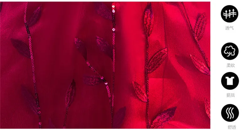 Elegant Long Evening Dress Red Tulle Mesh Flower Embroidery Women Coacktail Formal Prom Party Dresses A Line Wedding Gowns
