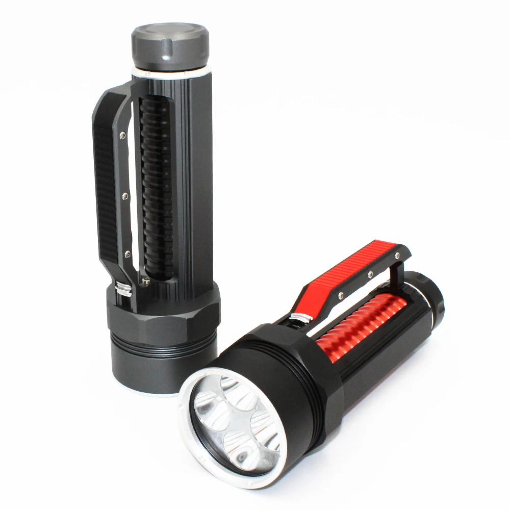 Dive Lamp 4 x XM-L2 LED Diving Flashlight 4800 Lumen Powerful 100M Underwater Torch Light (15)