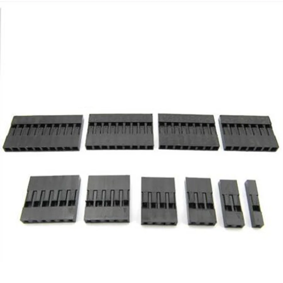 EClyxun 2 54 мм разъем Dupont Однорядный/двухрядный пластиковый корпус 1P 2P 3P 4P 5P 6P 7P 8P 9P 10P