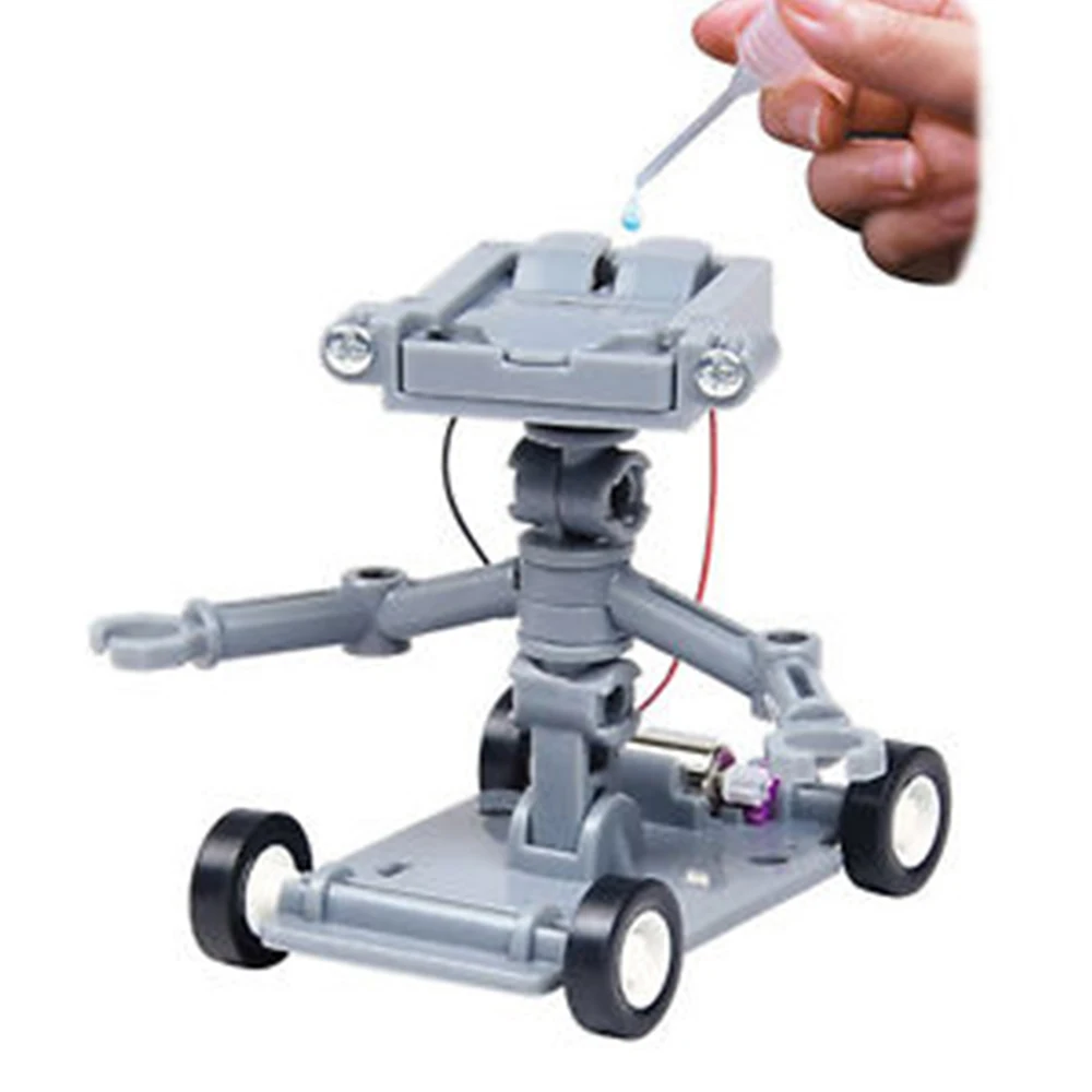 

Mini DIY Assembly Salt Water Powered Robot Kit Science and Technology Toys Experiment Educational Toys for Children Kids Gifts