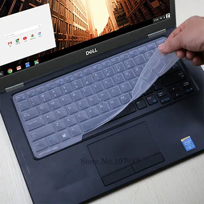 Силиконовая пленка для ноутбука протектор для Dell Latitude 14 5480 5490 7490 14 3340 E3340 E5490 E5491 E5450 E7450 E7470 7480 E7480 - Цвет: Clear