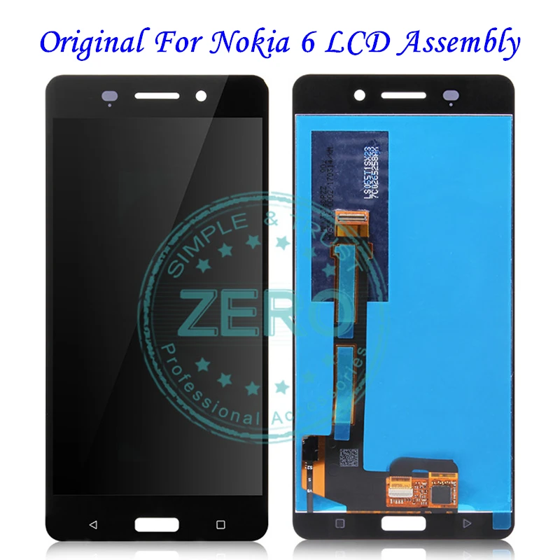 

Original For Nokia 6 LCD Display Touch Screen Panel For Nokia 6 LCD Digitizer Assembly Replacement Repair Spare Parts Tested