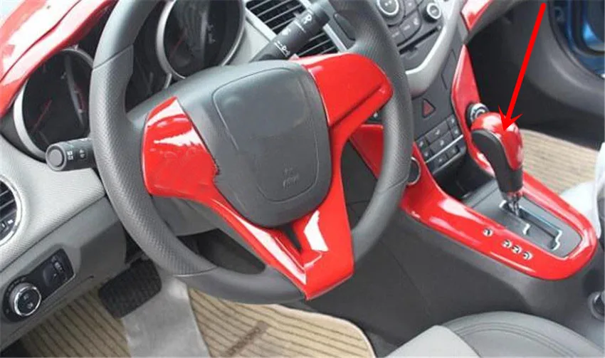 Автомобильные аксессуары 1 шт. ABS материал Рычаг переключения передач декоративная крышка для 2009-2013 Chevrolet Chevy Cruze