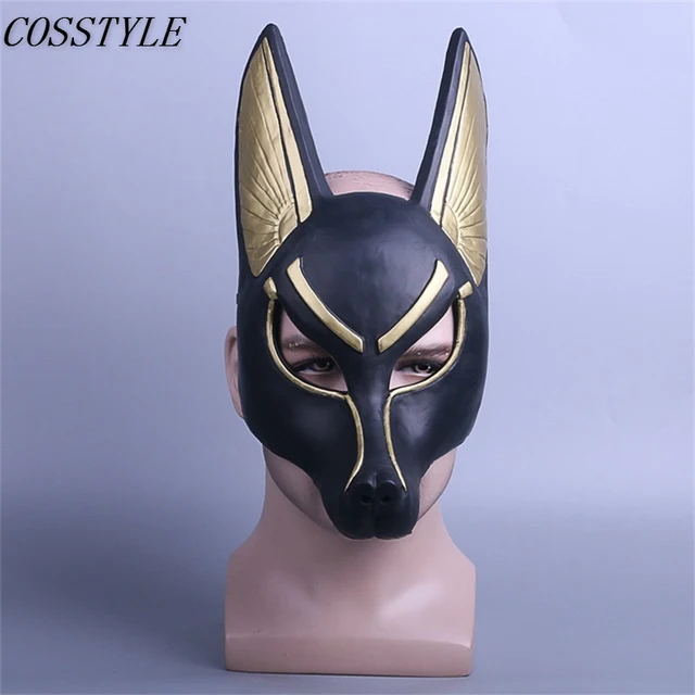 Death Reaper Anubis Mask Halloween Mask For Adult Cosplay Canis Spp PVC 