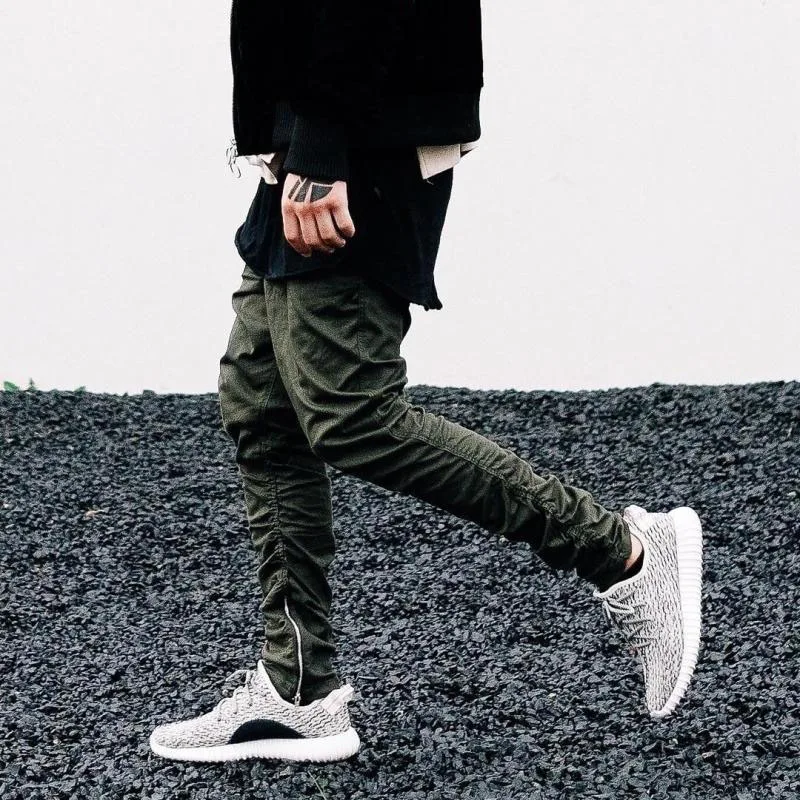 olive green skinny pants mens